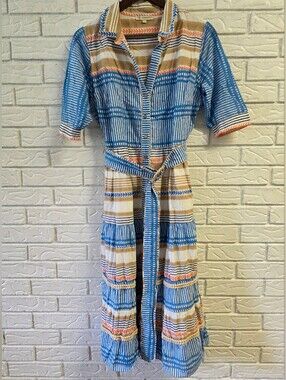 Sundance Ash & Eden Striped Shirt Dress